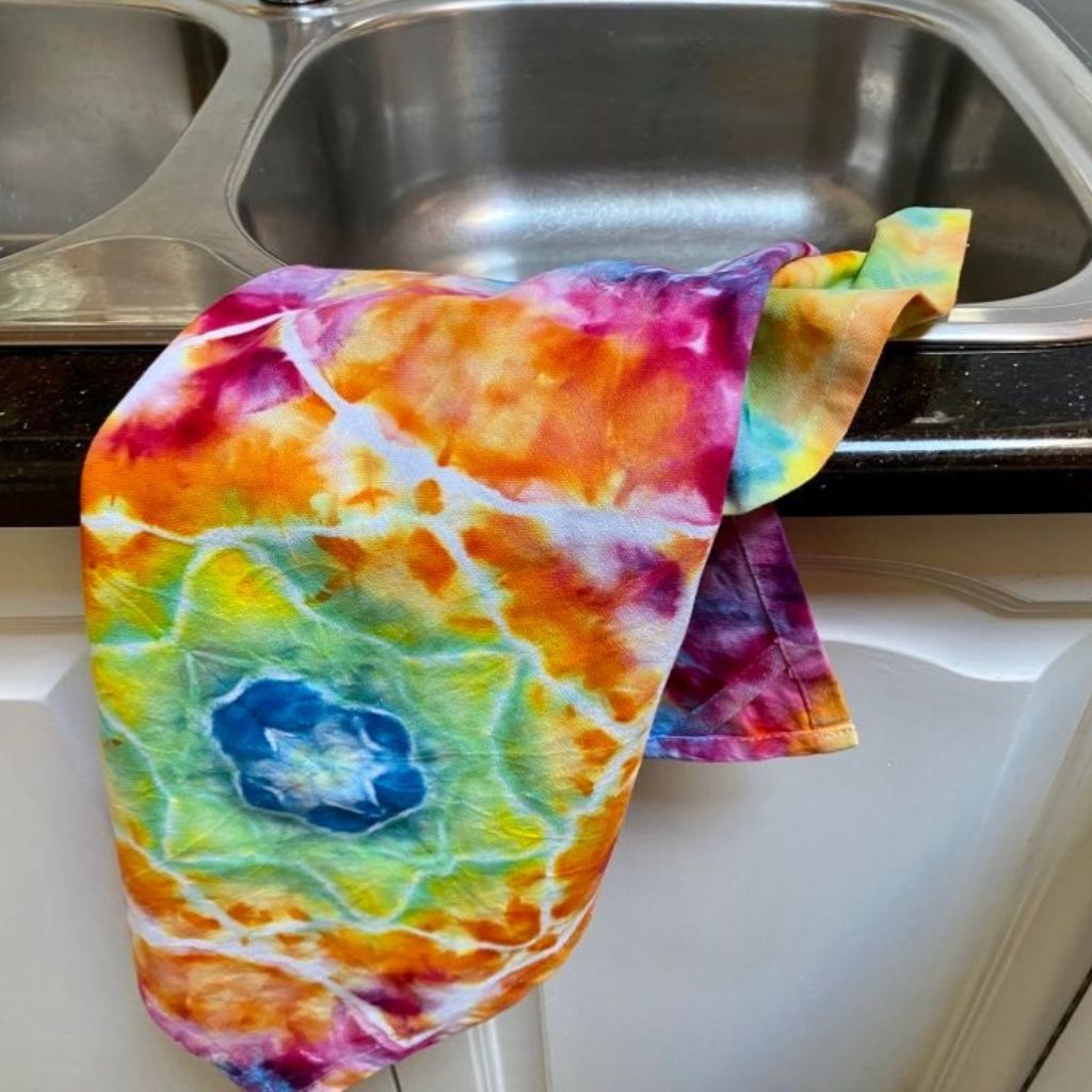 DESIGN YOUR OWN Tie Dye Tea Towels Sewcial Dyes