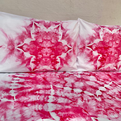 Strawberry Delight | Hand dyed throw set