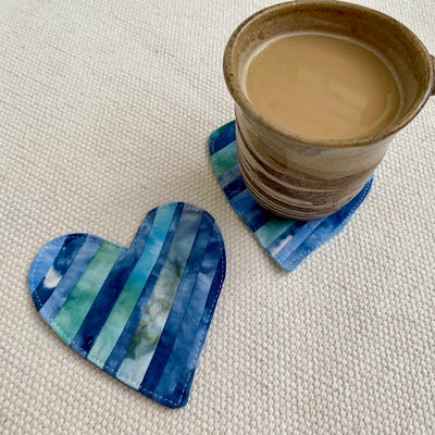 Tie Dye Love Coaster - Blues