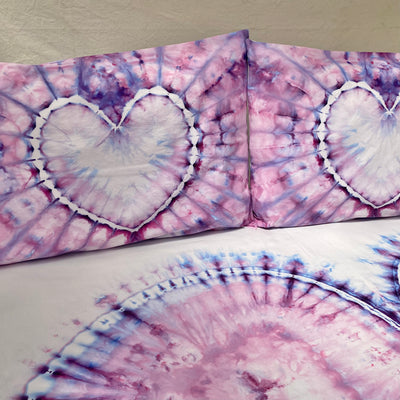 Sherbet Bliss | Hand dyed throw set