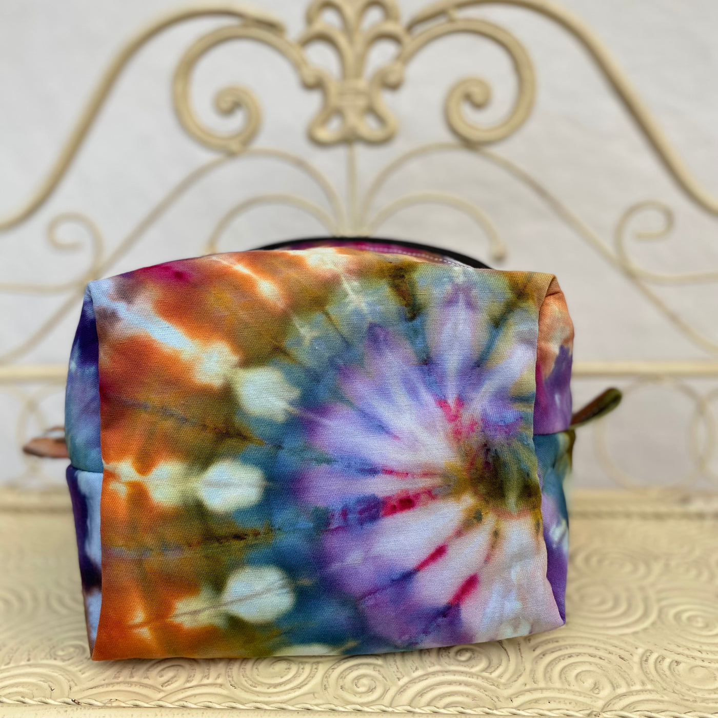 #13  - Earthy Rainbow Tie Dye Toiletry Bag