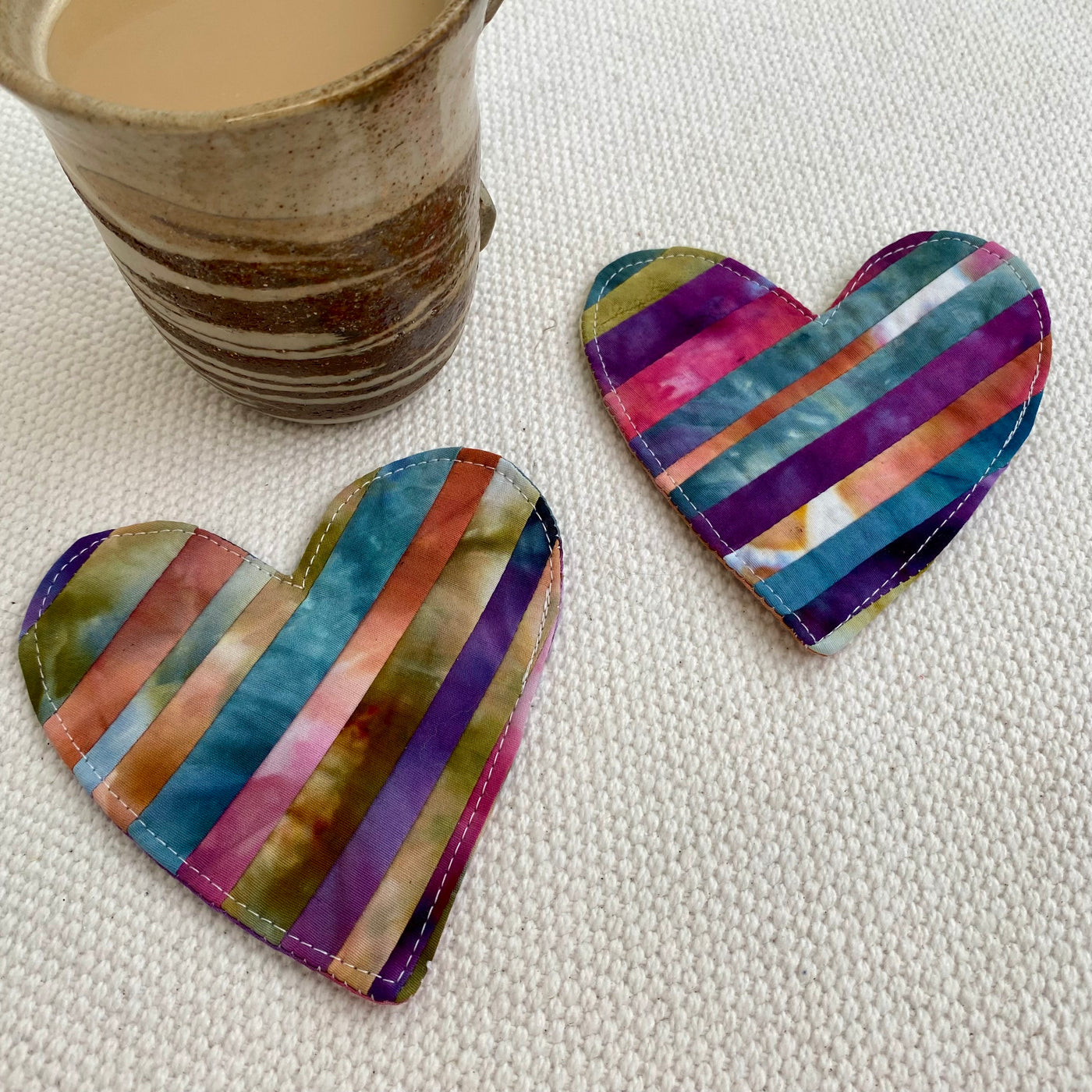 Tie Dye Love Coaster - Earthy