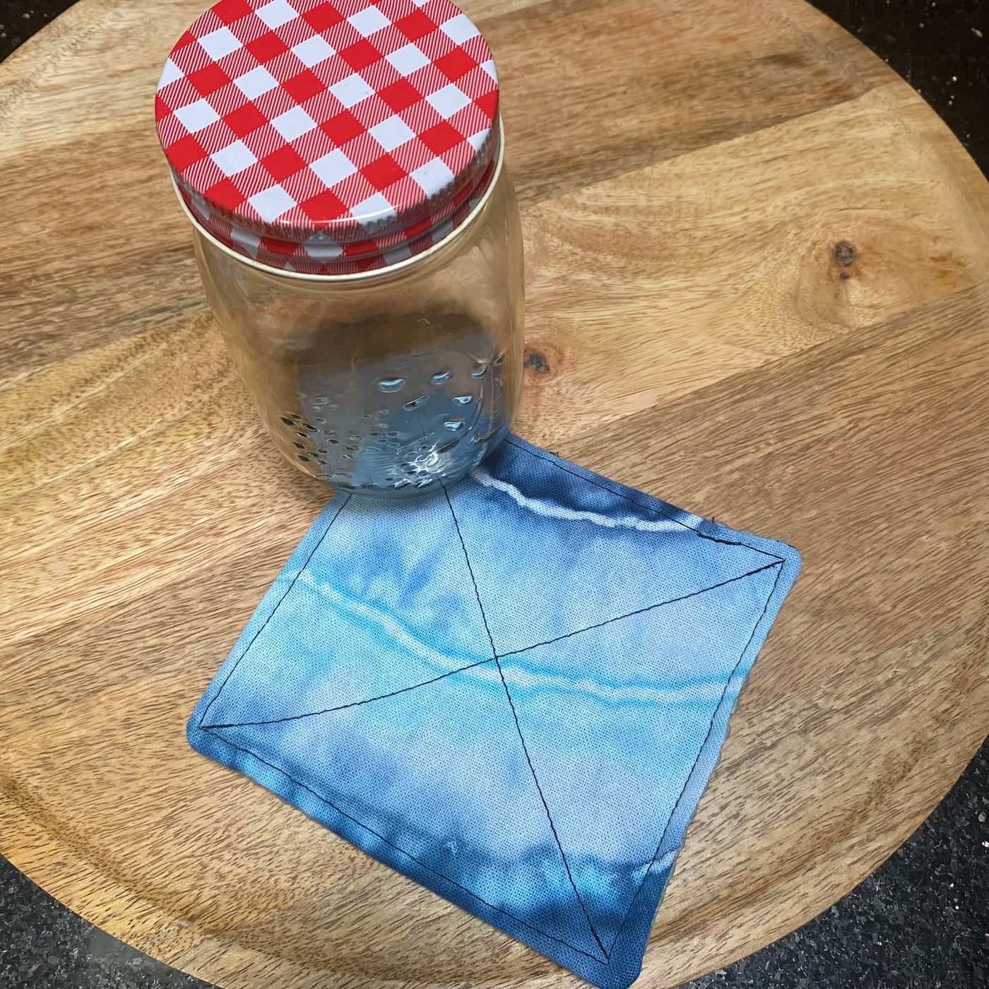#35 - Blue Tie dye Jar Gripper