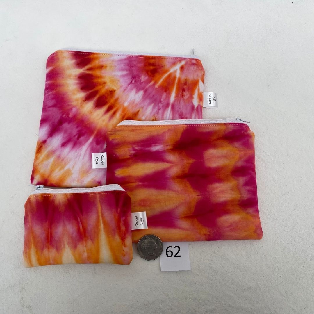 Set of 3 Zip Purses #62