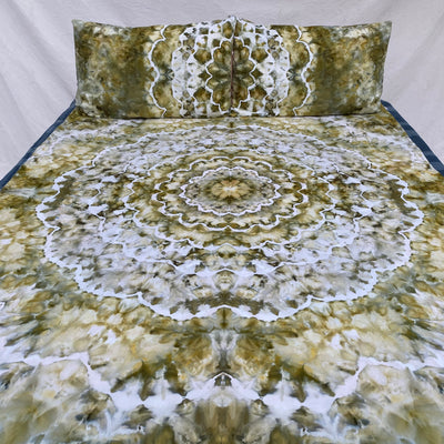 Infinity Mandala tie dyed throw set
