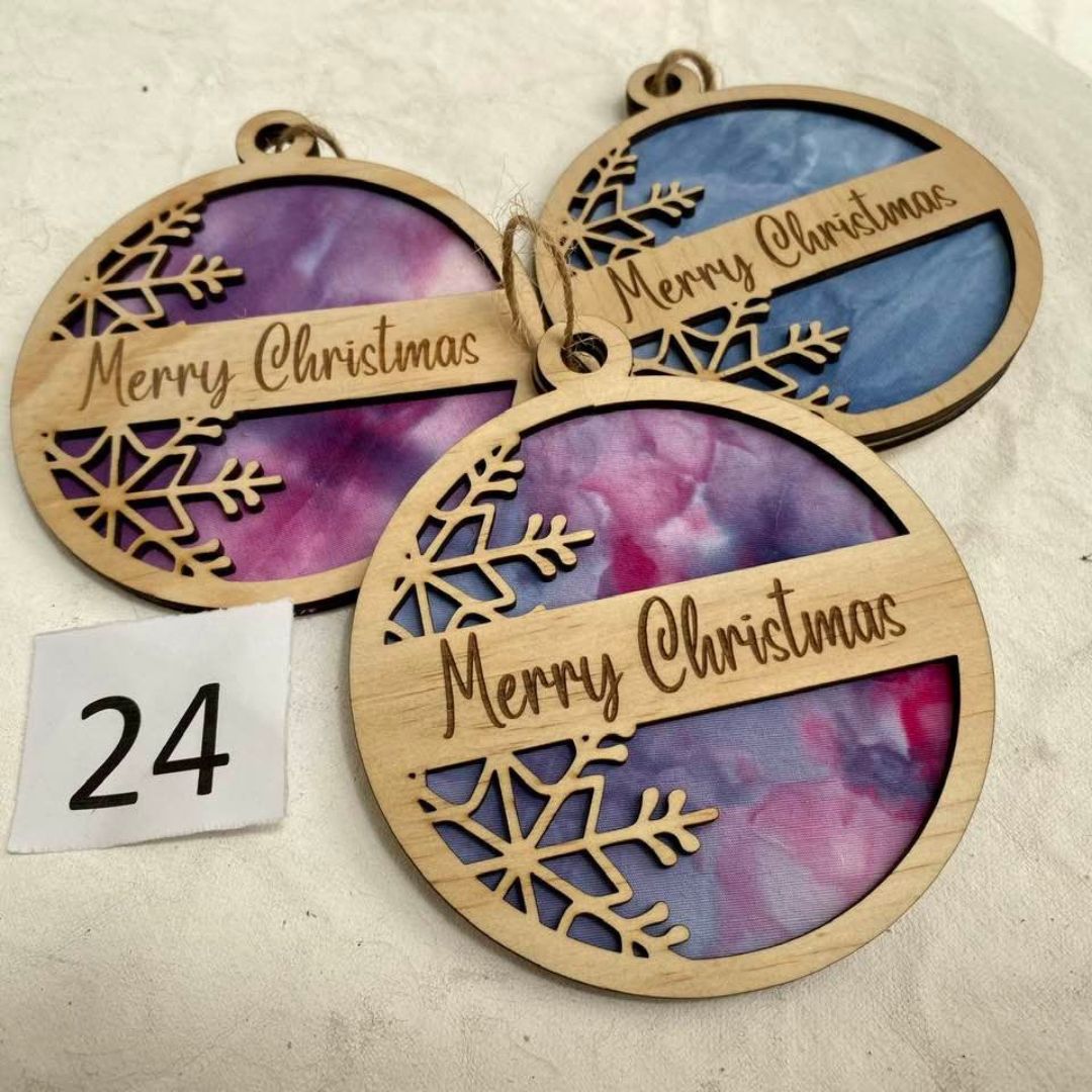 Set of 3 Christmas Ornaments - #24