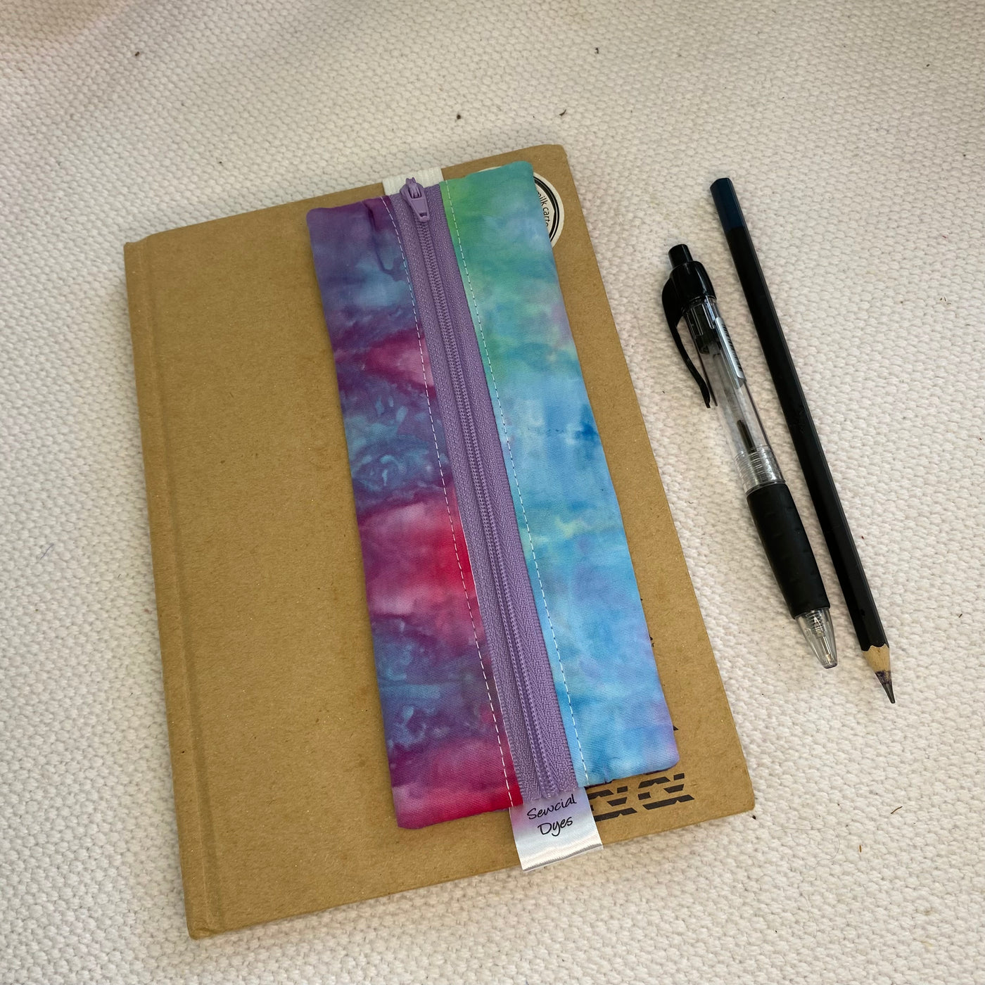 #26 - A5 size Pencil pouch / Bookmark - Rainbow
