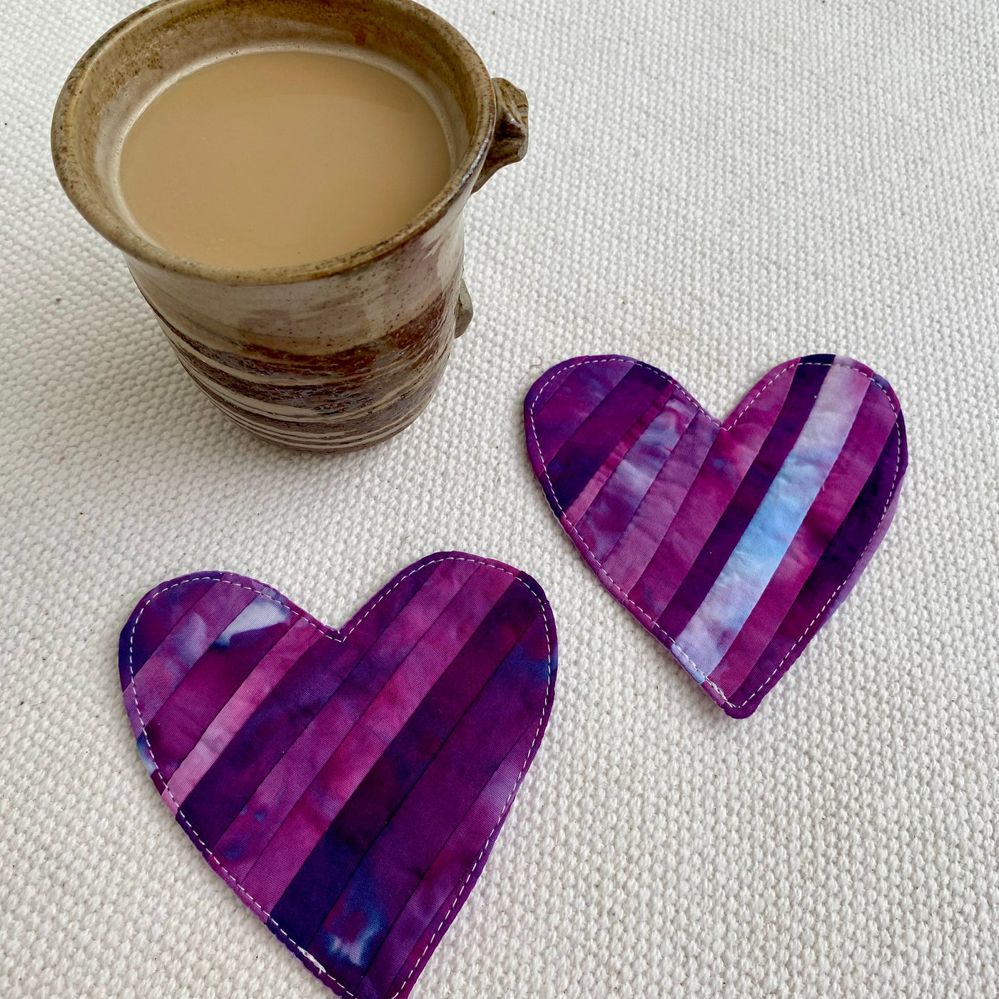 Tie Dye Love Coaster - Purple