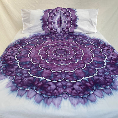 Violet Shatter | Hand dyed throw set