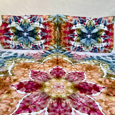 Heaven and Earth | Hand dyed throw set