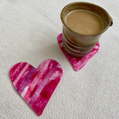 Tie Dye Love Coaster - Pinks