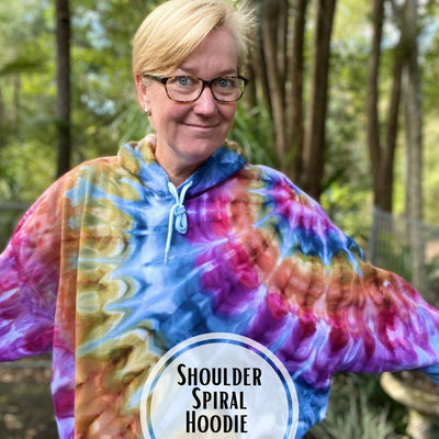 Tie Dye - Hoodie | Shoulder Spiral Design