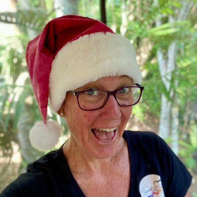 Tie Dye Santa Hat