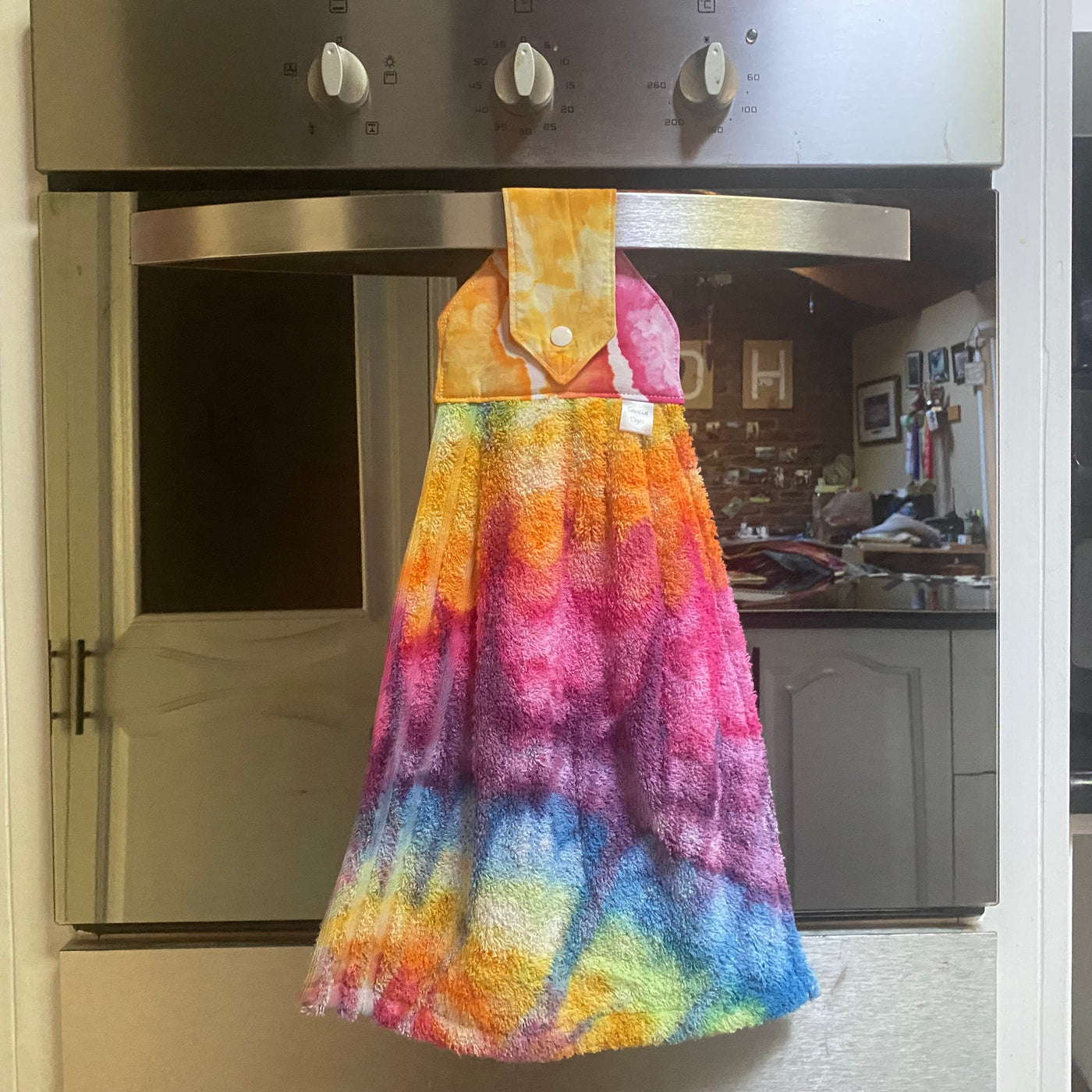 #10 tie dye hanging hand towel