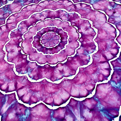 Violet Shatter | Hand dyed throw set