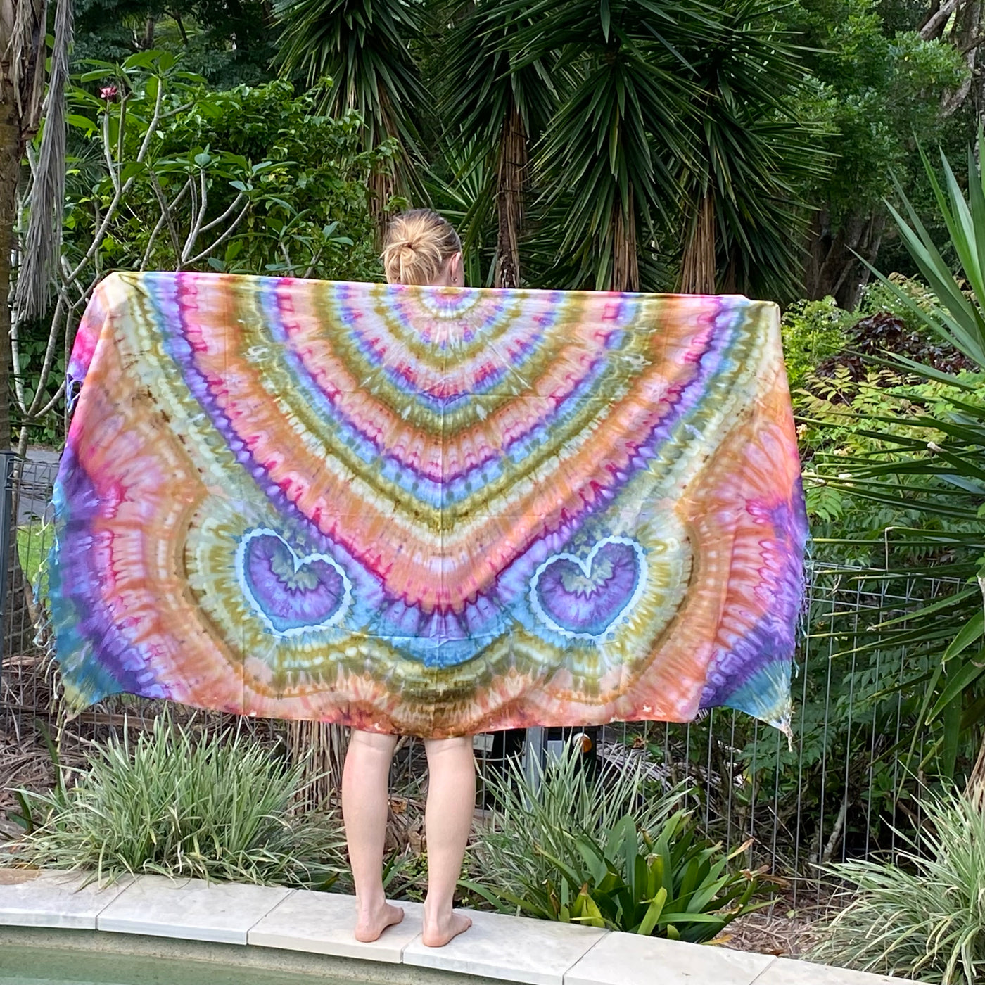 Tie dye Heart Sarong