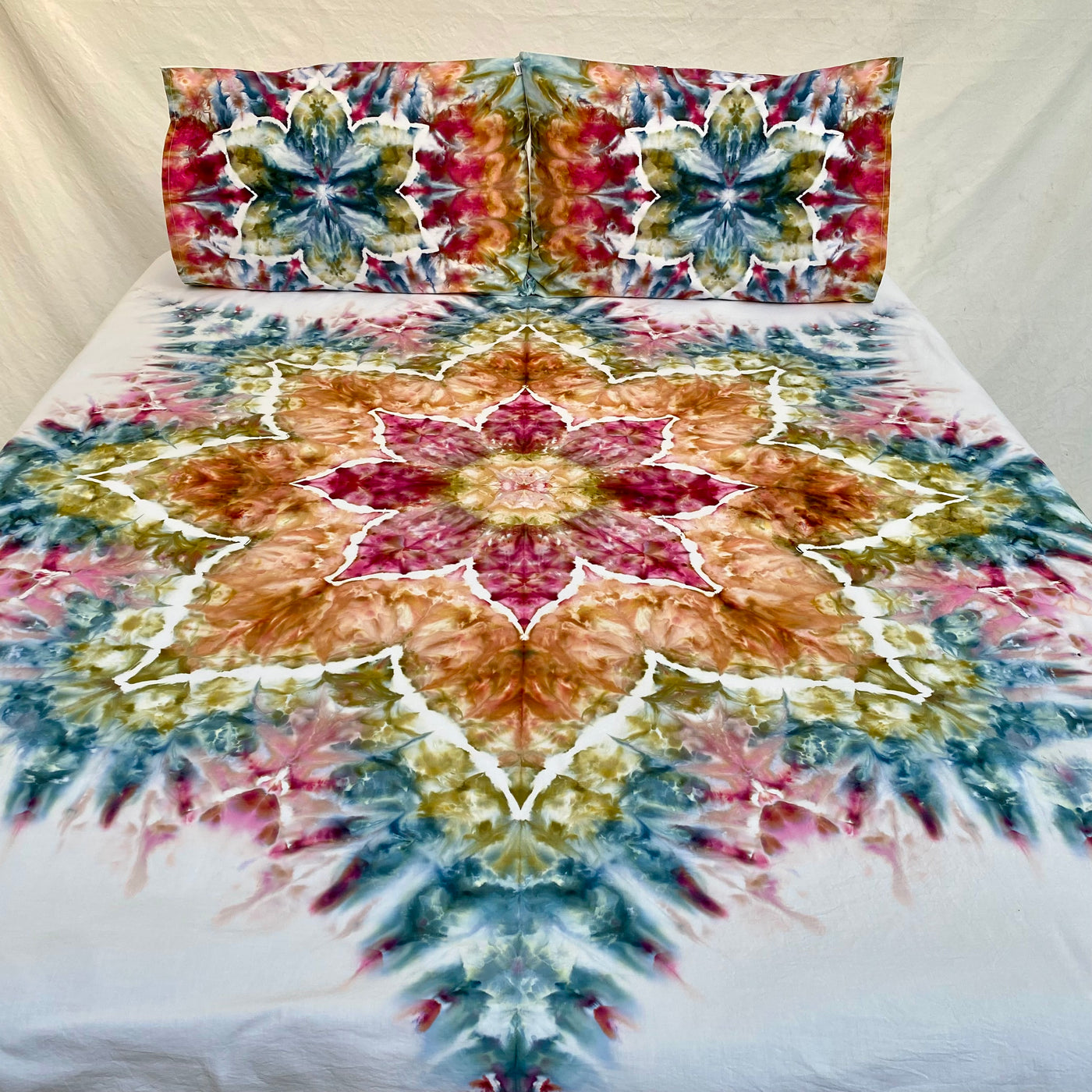 Heaven and Earth | Hand dyed throw set