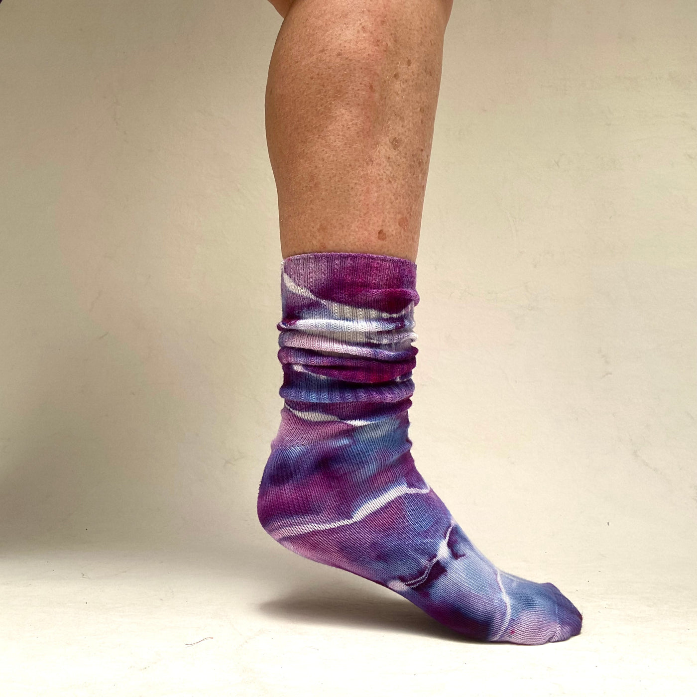 Calf socks  Size 7-10 - Purple