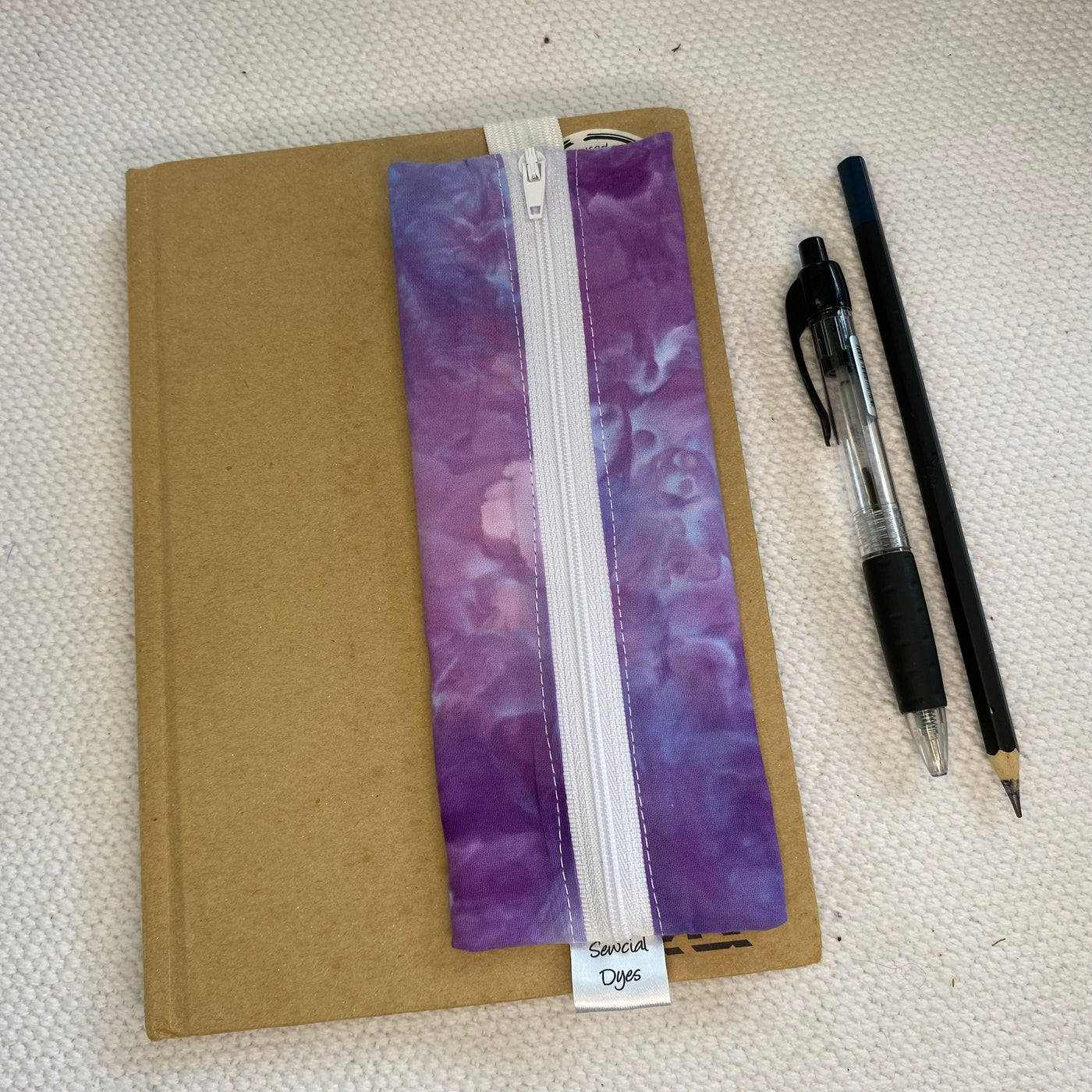 #22 - A5 size Pencil pouch / Bookmark - Purples