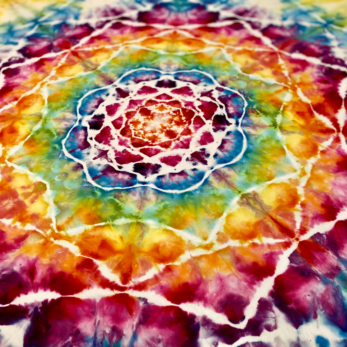 Rainbow Delight | Hand dyed throw set