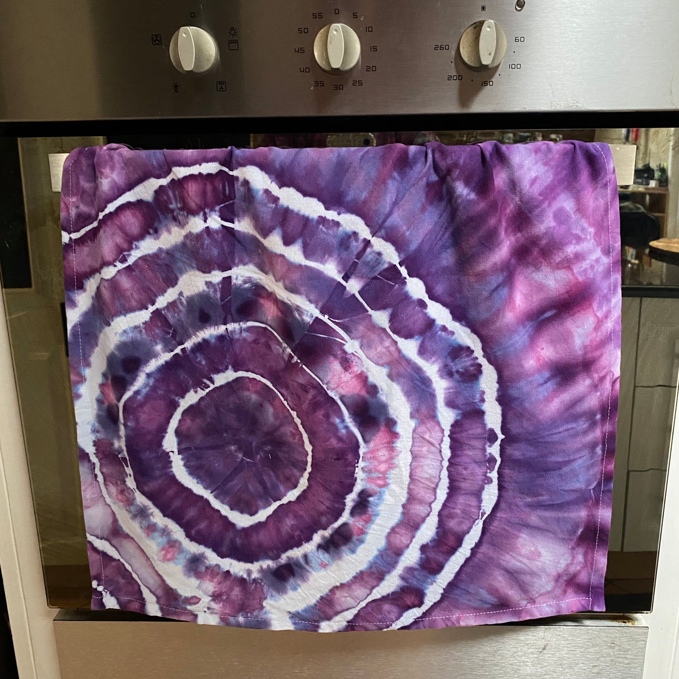 #20 - Purple Tie Dye Tea Towel