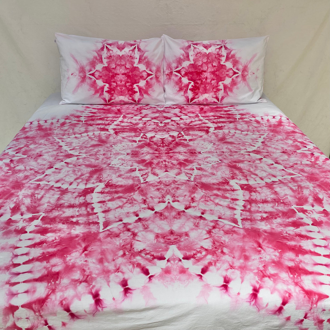 Strawberry Delight | Hand dyed throw set