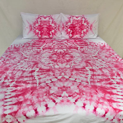 Strawberry Delight | Hand dyed throw set