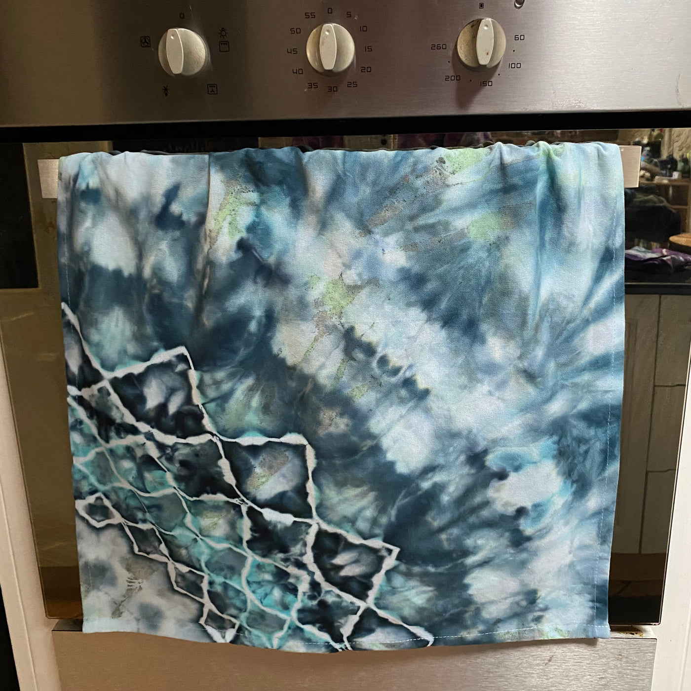#22 - Blue Tie Dye Tea Towel