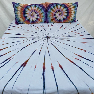 Aurora Blizzard | Hand dyed throw set