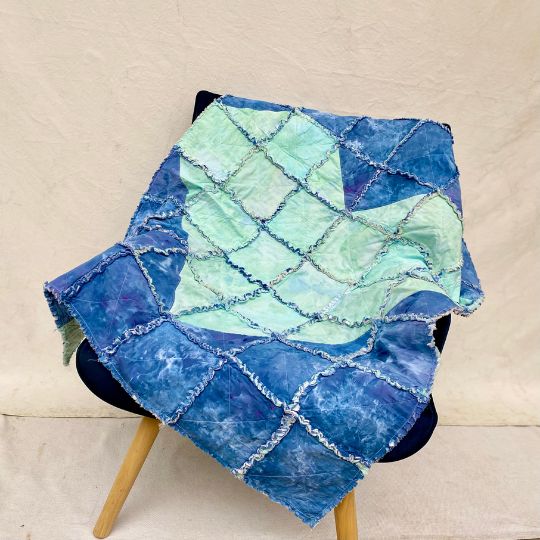 Indigo + Jade Shaggy rug