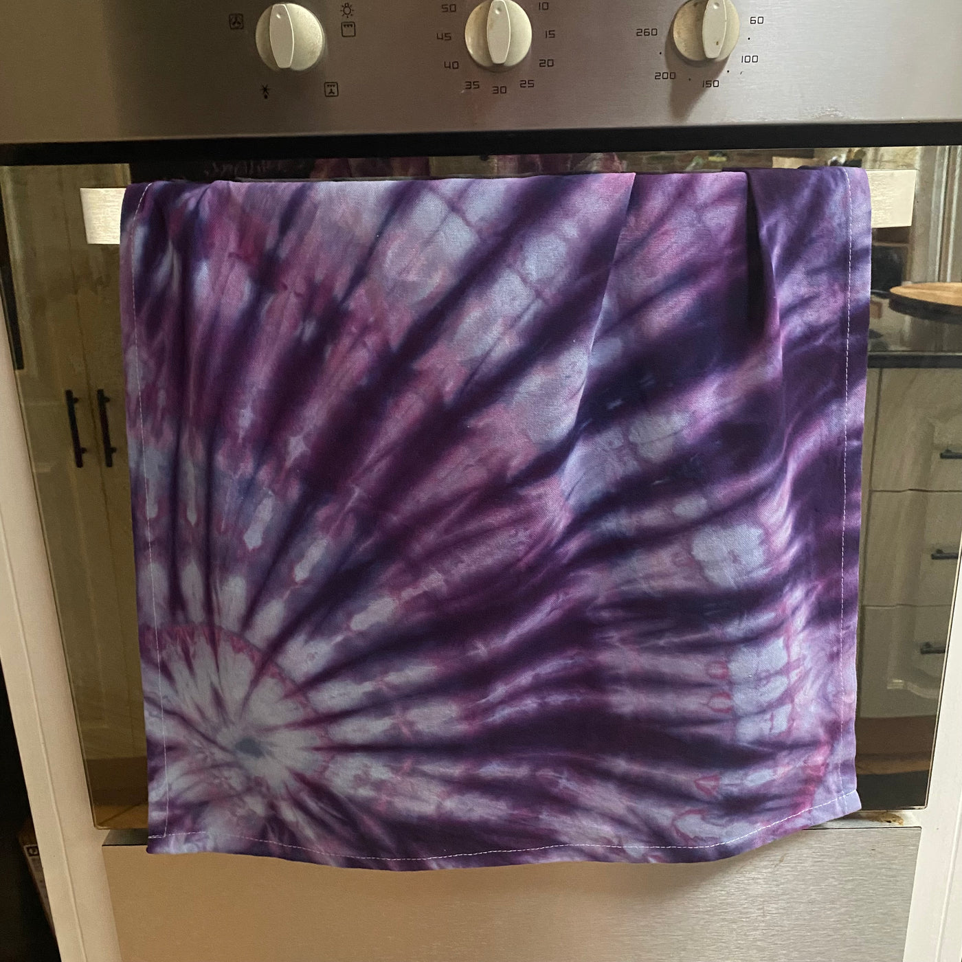 #34 - Purple Tie Dye Tea Towel