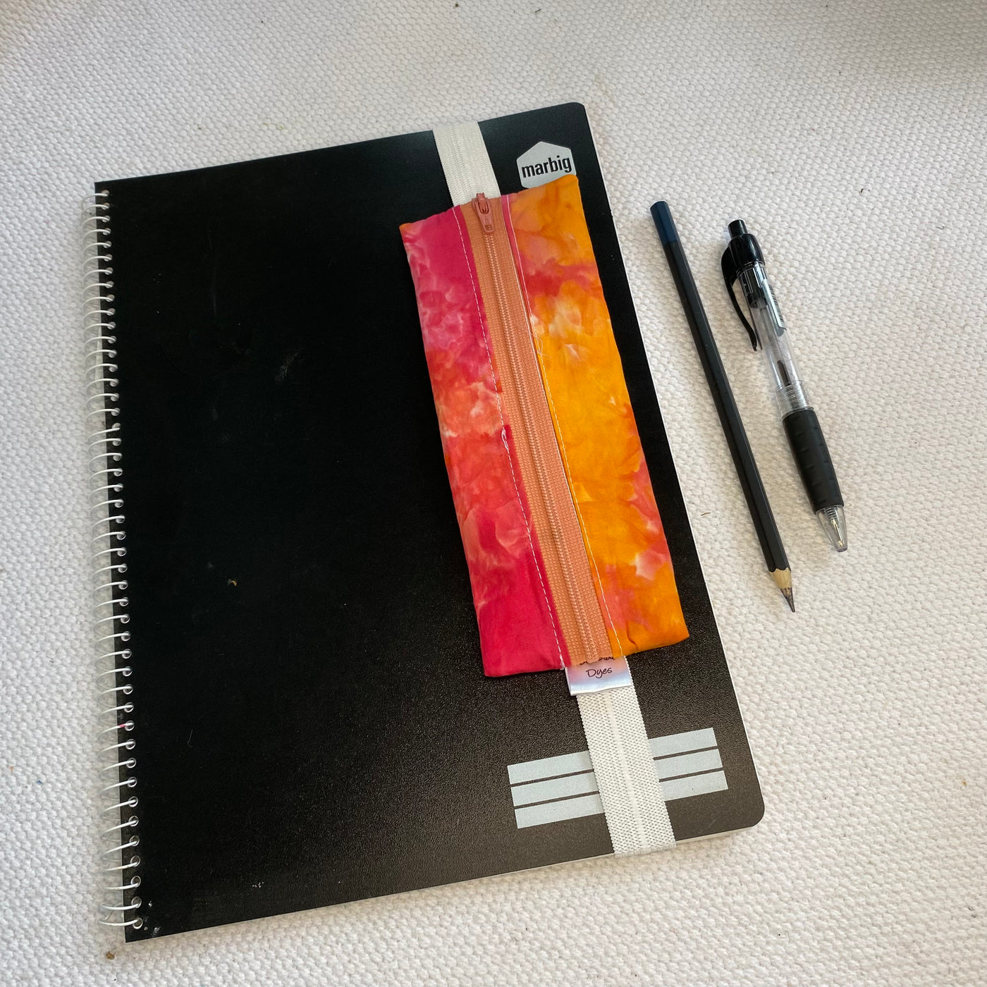 #2 - A4 size Pencil pouch / Bookmark - Orange