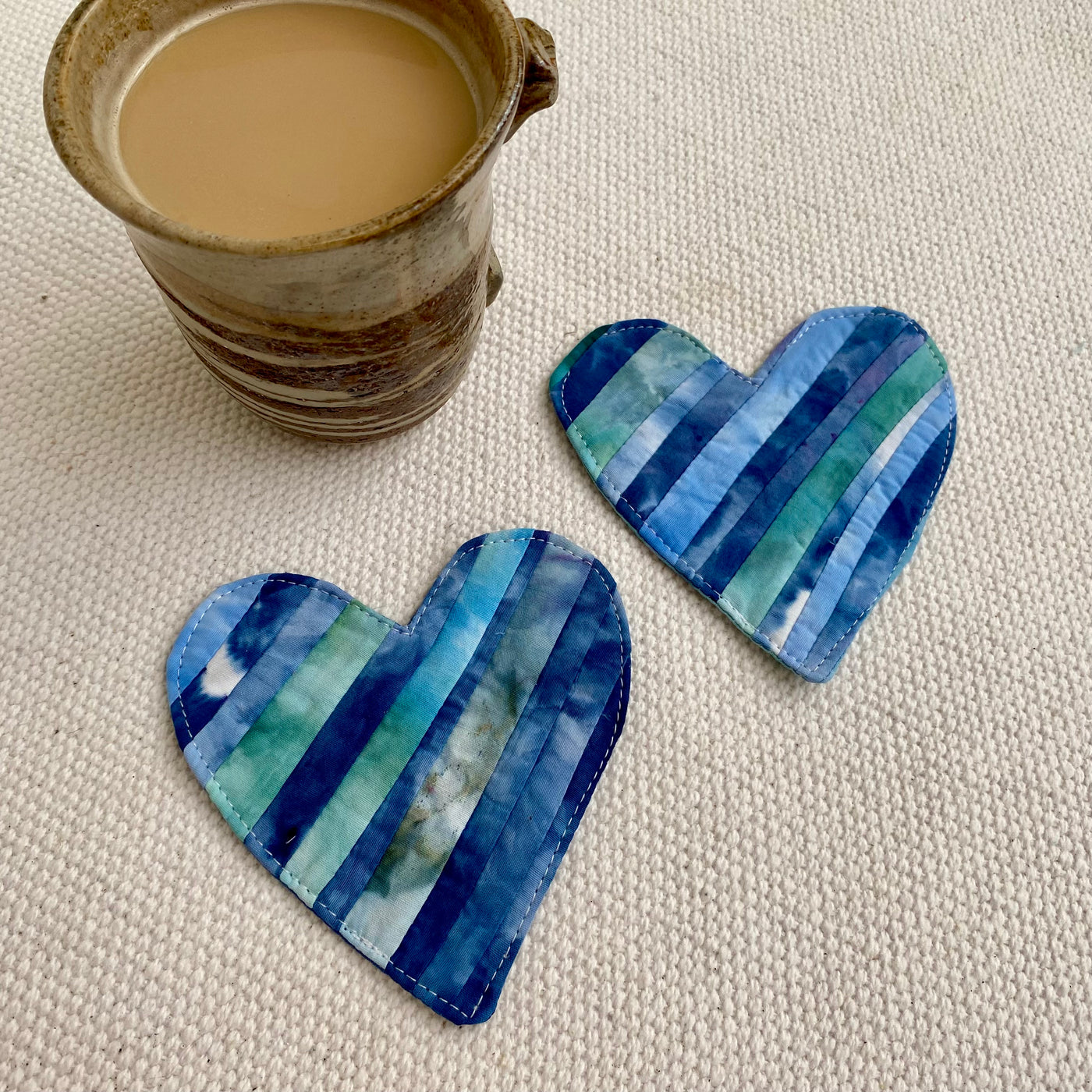 Tie Dye Love Coaster - Blues
