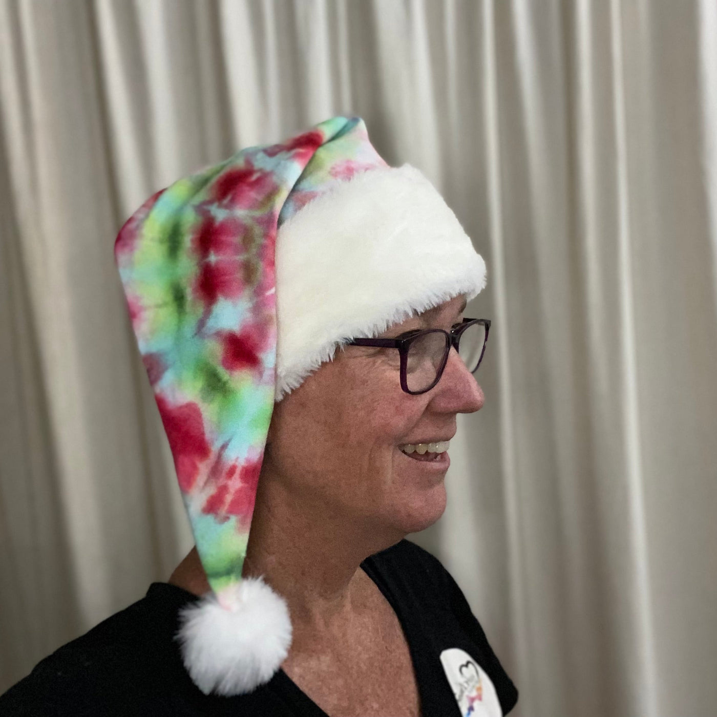 Tie Dye Santa Hat