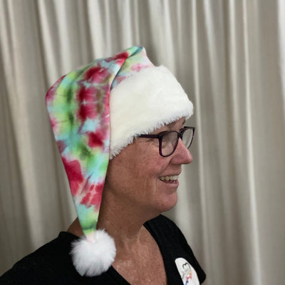 Tie Dye Santa Hat