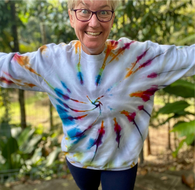 Tie Dye - Jumper | Silver Vortex