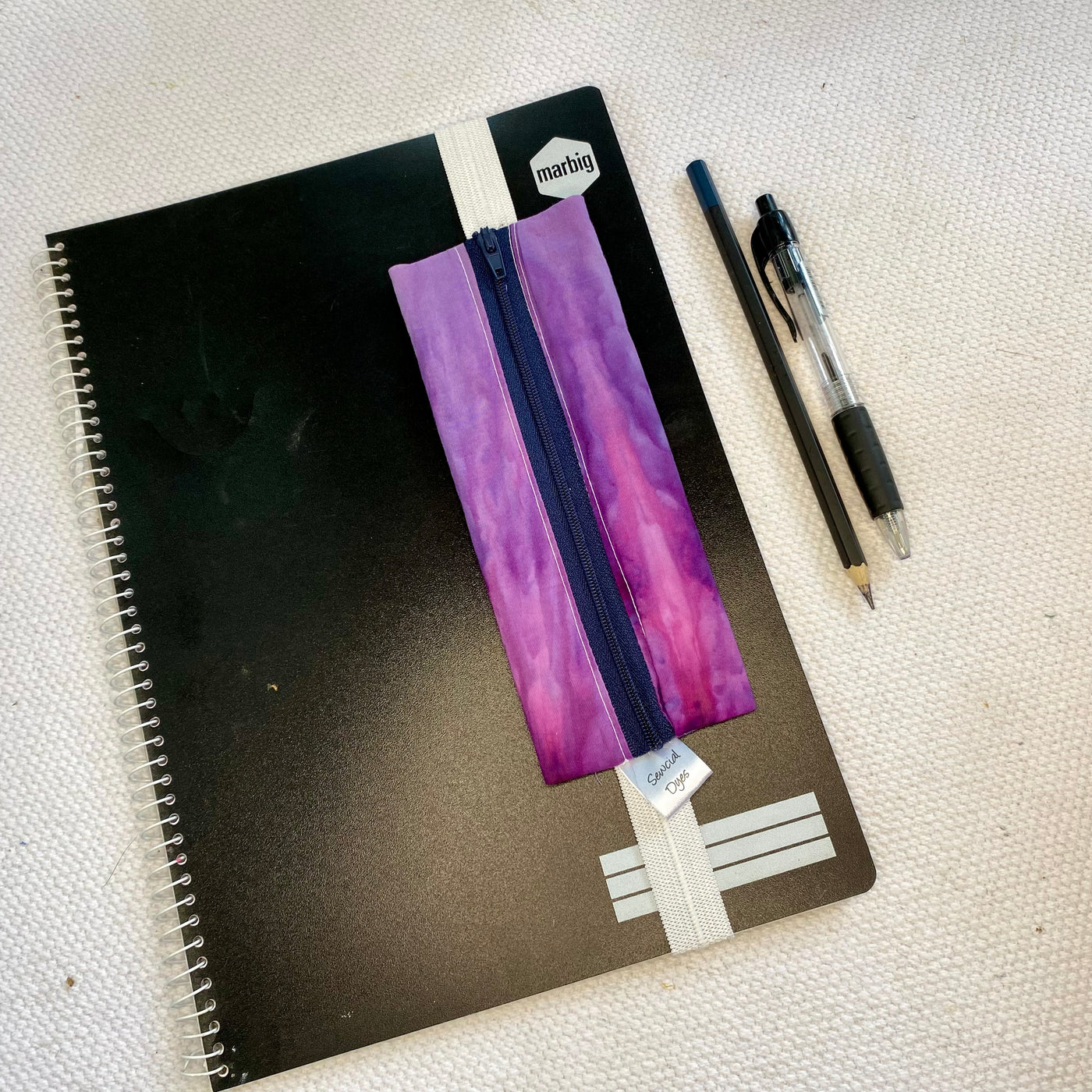 #1 - A4 size Pencil pouch / Bookmark - Purple