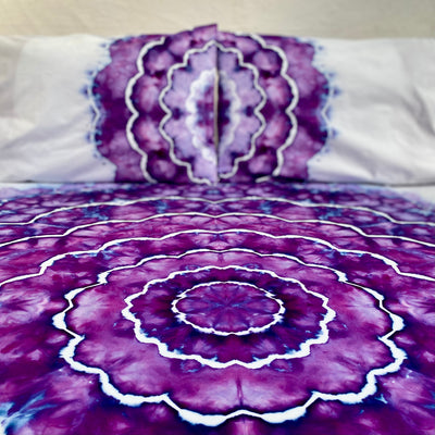Violet Shatter | Hand dyed throw set