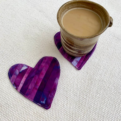 Tie Dye Love Coaster - Purple