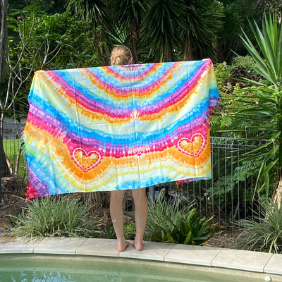 Tie dye Heart Sarong