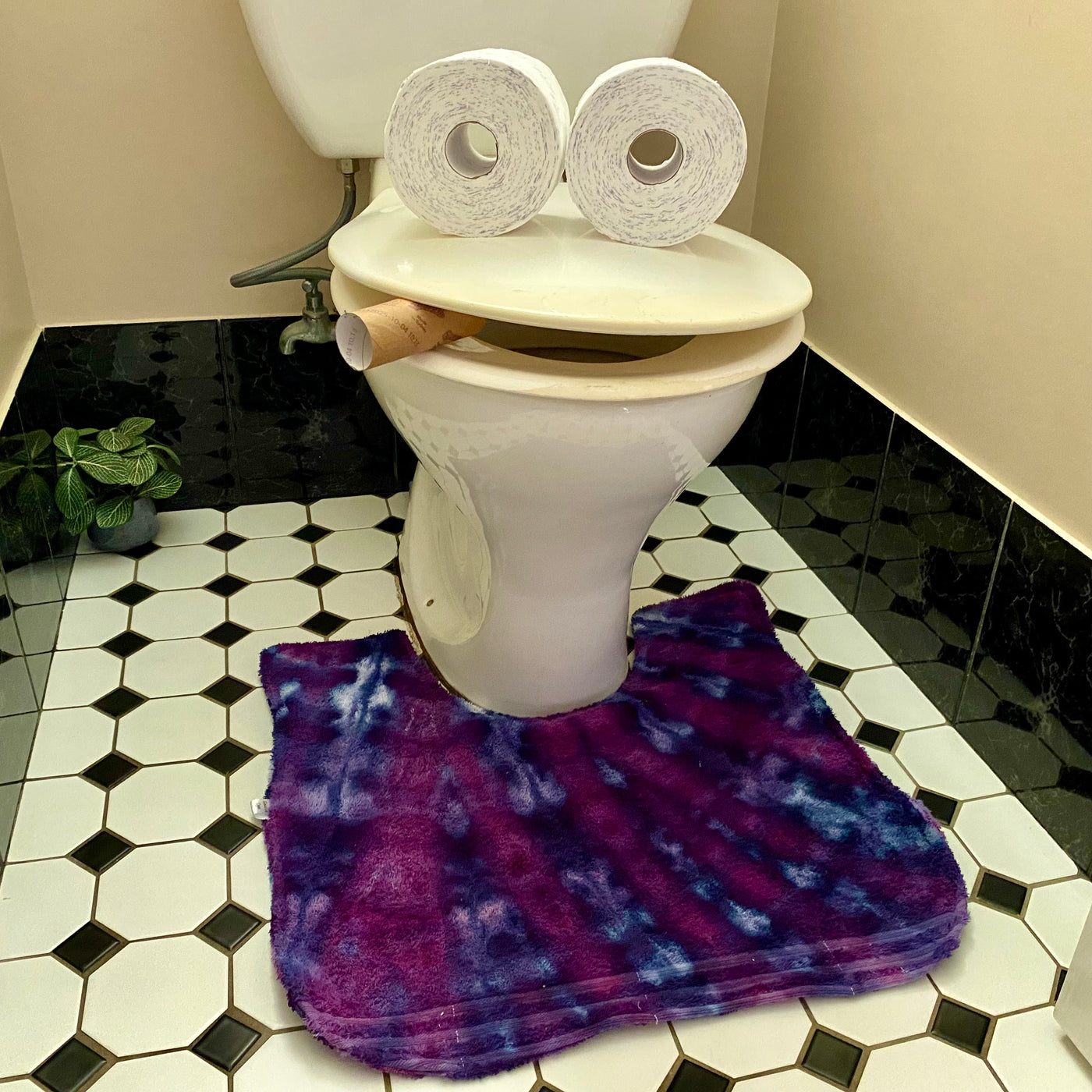 Dark purple Toilet Mat