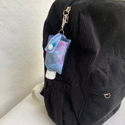 Tie Dye Sanitiser Pouch - Thunder + clean