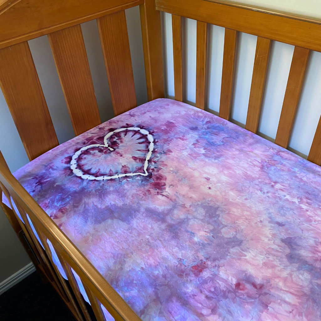 Lovely Lavender - Hand dyed |  fitted cot sheet + optional extras