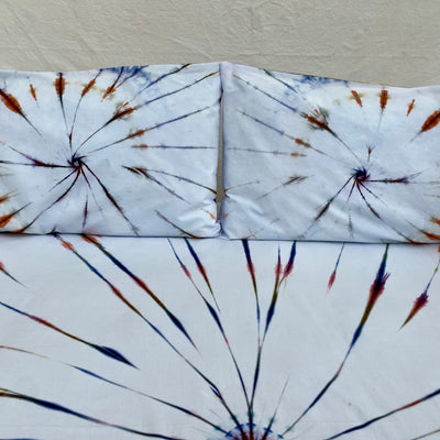 Aurora Blizzard | Hand dyed throw set