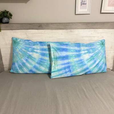 Hand Dyed pillow slips set of 2 | Custom made to your choice of colours + design