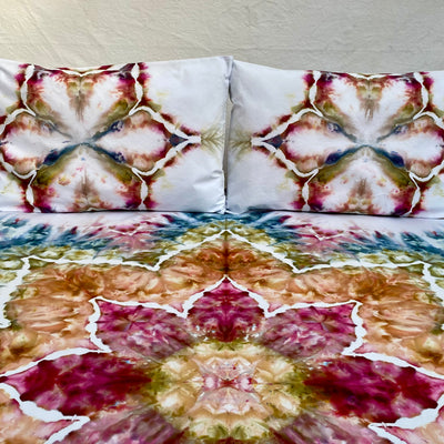 Heaven and Earth | Hand dyed throw set