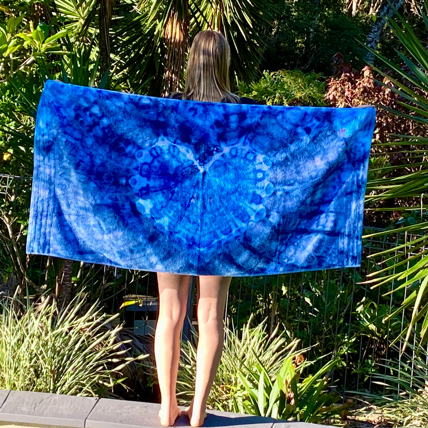 #2 - Blue heart Beach Towel