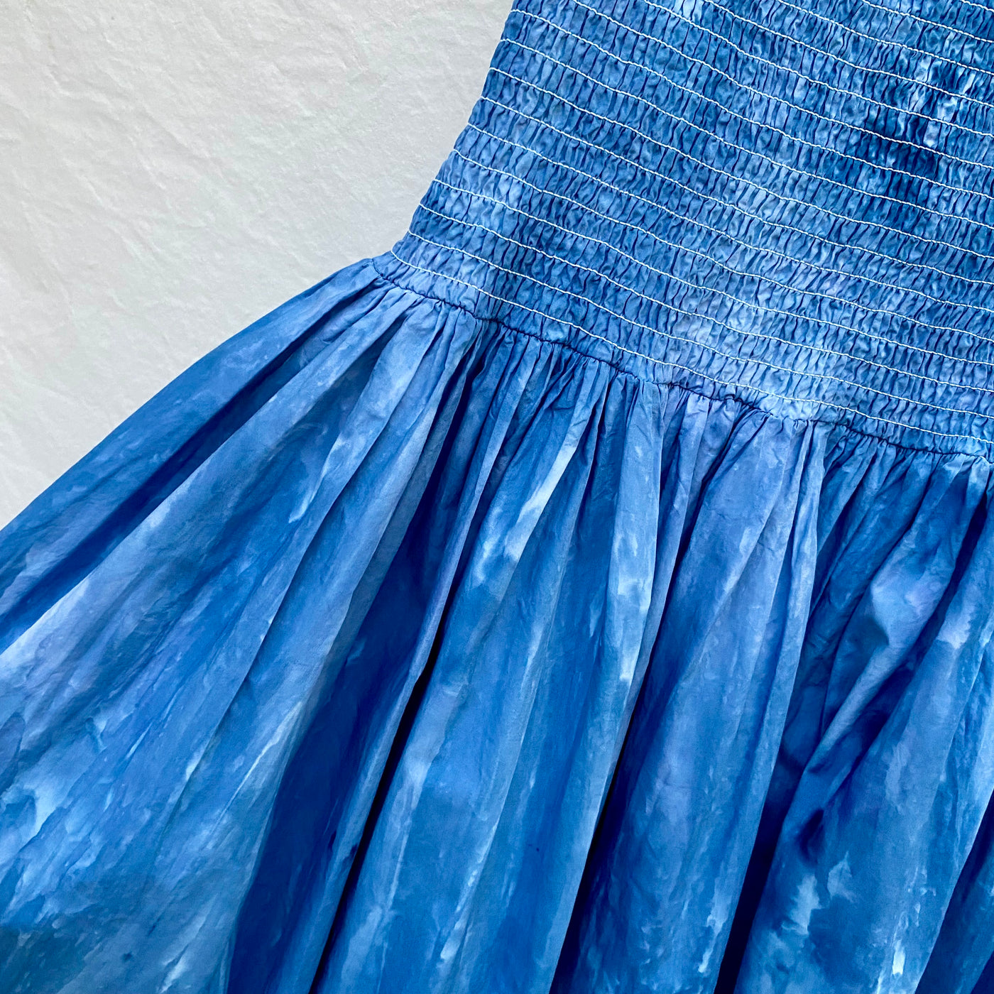 Hand dyed sun dress - Indigo - SIZE 10-14