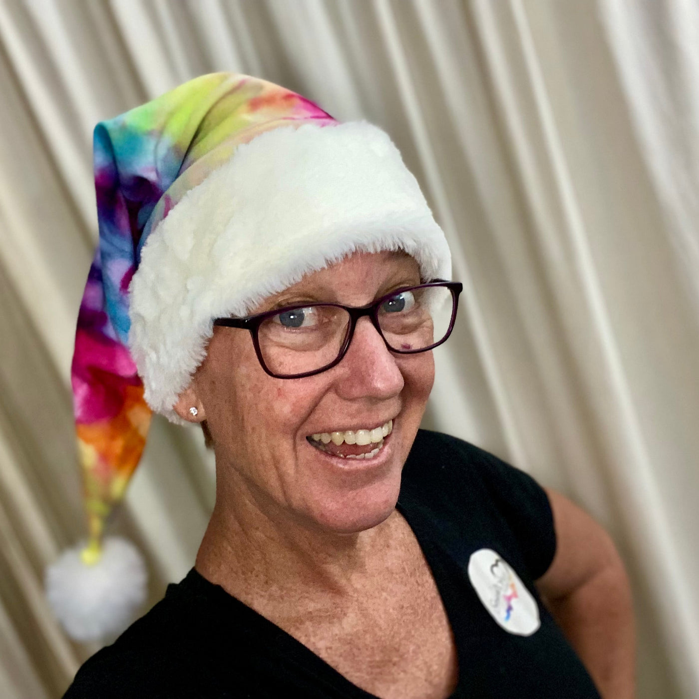 Tie Dye Santa Hat