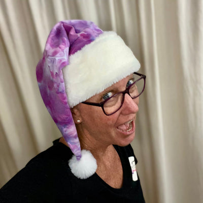 Tie Dye Santa Hat